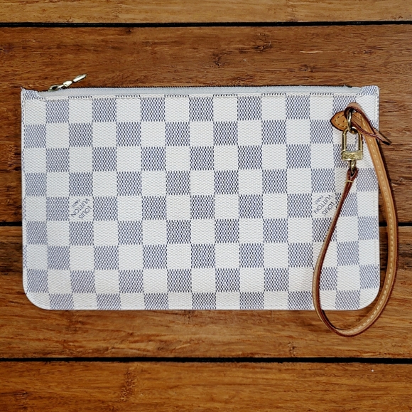 Louis Vuitton Handbags - Louis Vuitton Damier Azur Pochette Wristlet